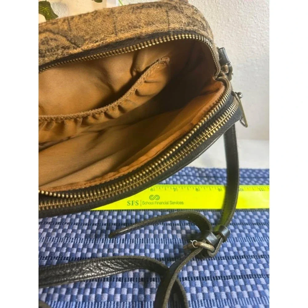 Patricia Nash Chambery Map Jacquard Crossbody Bag with textured tapestry pattern